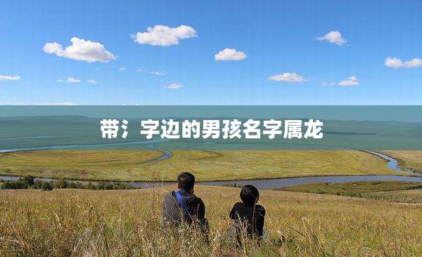 带氵字边的男孩名字属龙