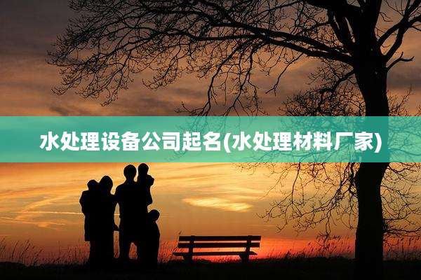 水处理设备公司起名(水处理材料厂家)