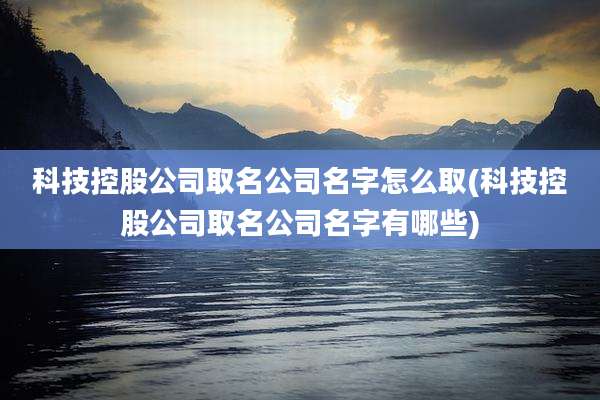 科技控股公司取名公司名字怎么取(科技控股公司取名公司名字有哪些)