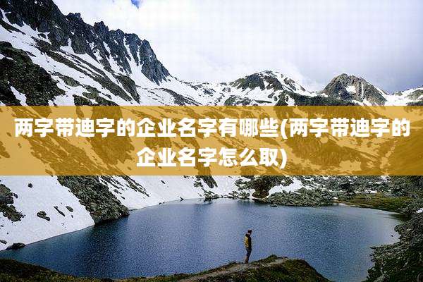 两字带迪字的企业名字有哪些(两字带迪字的企业名字怎么取)