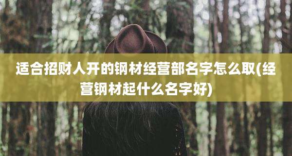 适合招财人开的钢材经营部名字怎么取(经营钢材起什么名字好)