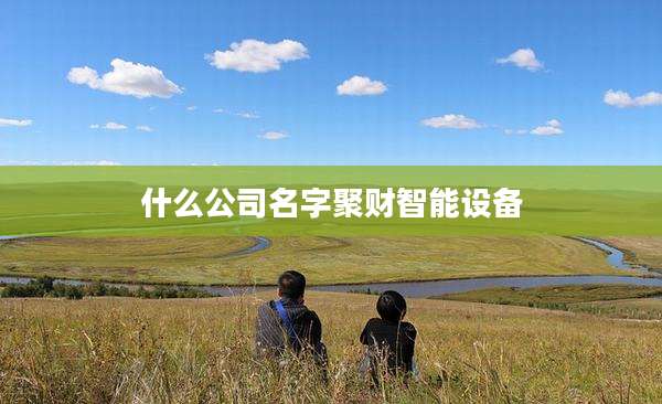 什么公司名字聚财智能设备
