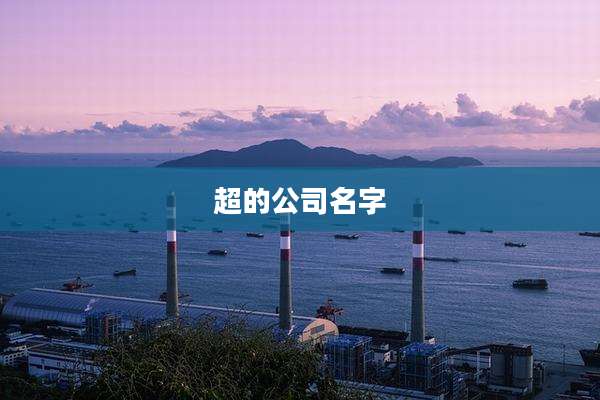 超的公司名字