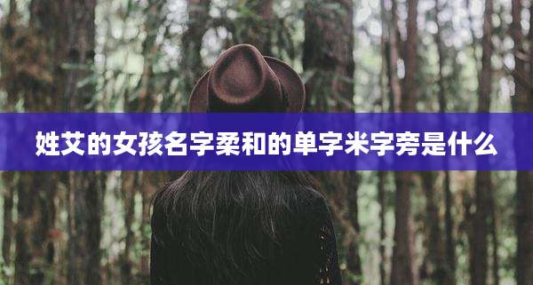 姓艾的女孩名字柔和的单字米字旁是什么
