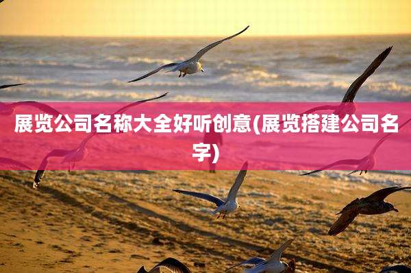 展览公司名称大全好听创意(展览搭建公司名字)
