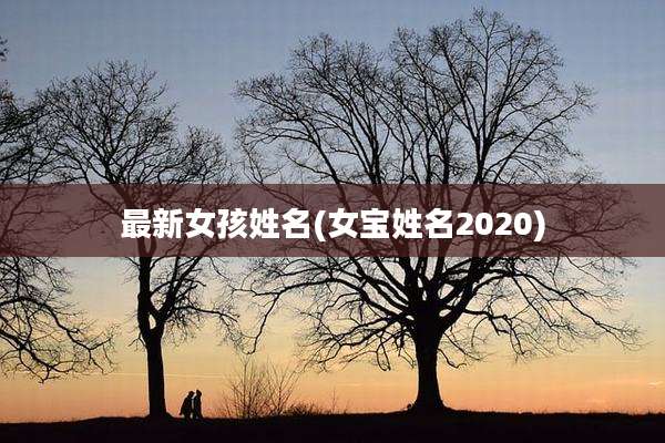 最新女孩姓名(女宝姓名2020)
