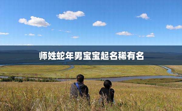 师姓蛇年男宝宝起名稀有名