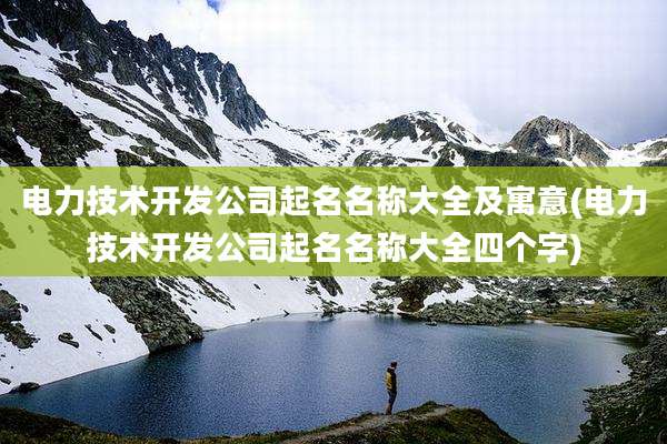 电力技术开发公司起名名称大全及寓意(电力技术开发公司起名名称大全四个字)
