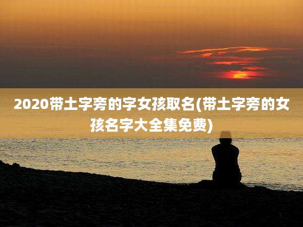 2020带土字旁的字女孩取名(带土字旁的女孩名字大全集免费)
