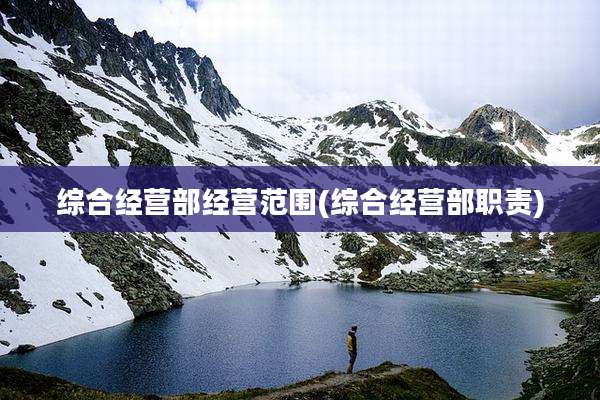 综合经营部经营范围(综合经营部职责)