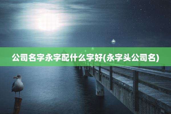 公司名字永字配什么字好(永字头公司名)