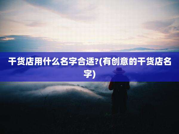 干货店用什么名字合适?(有创意的干货店名字)