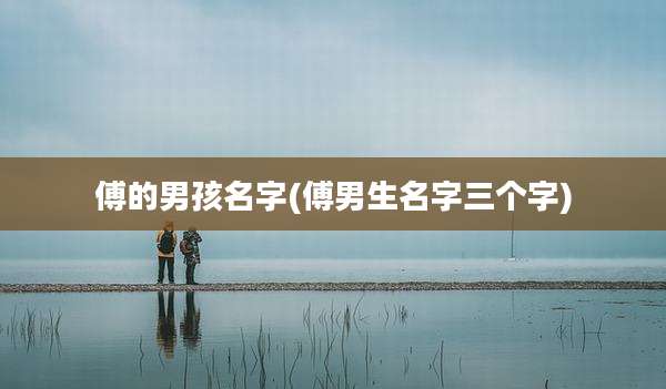 傅的男孩名字(傅男生名字三个字)