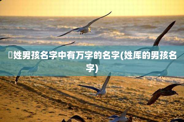 嵺姓男孩名字中有万字的名字(姓厍的男孩名字)