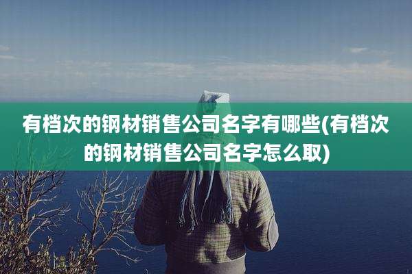 有档次的钢材销售公司名字有哪些(有档次的钢材销售公司名字怎么取)