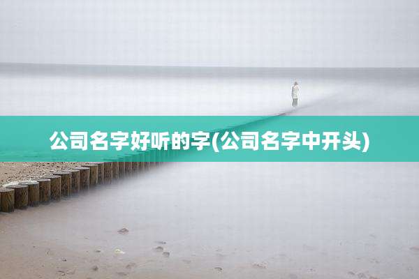 公司名字好听的字(公司名字中开头)