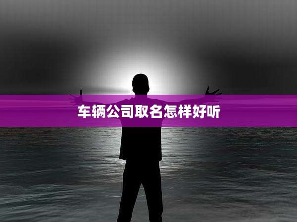 车辆公司取名怎样好听