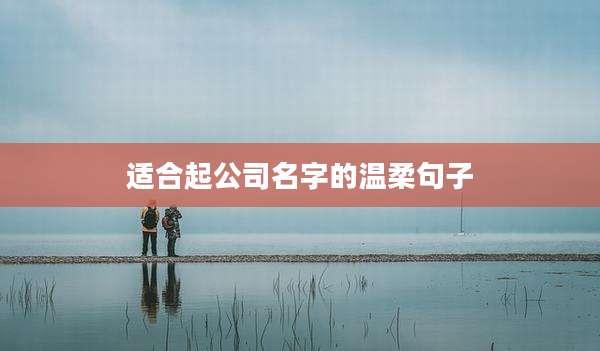 适合起公司名字的温柔句子