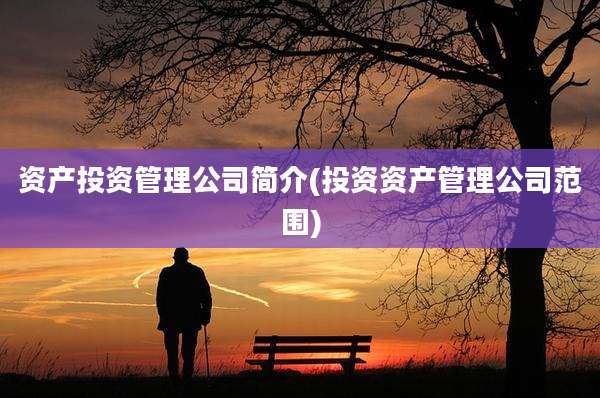 资产投资管理公司简介(投资资产管理公司范围)