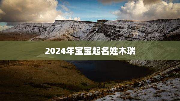 2024年宝宝起名姓木瑞