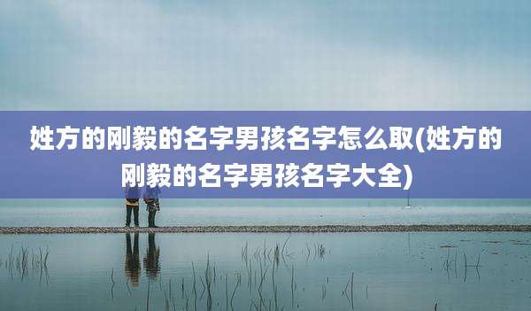 姓方的刚毅的名字男孩名字怎么取(姓方的刚毅的名字男孩名字大全)