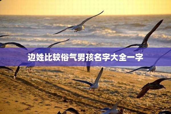边姓比较俗气男孩名字大全一字