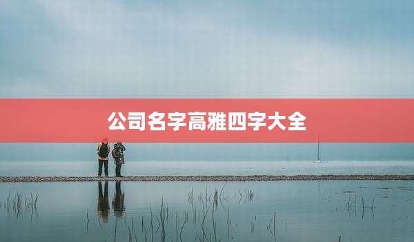公司名字高雅四字大全