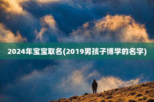 2024年宝宝取名(2019男孩子博学的名字)