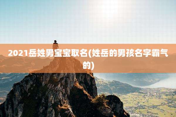 2021岳姓男宝宝取名(姓岳的男孩名字霸气的)