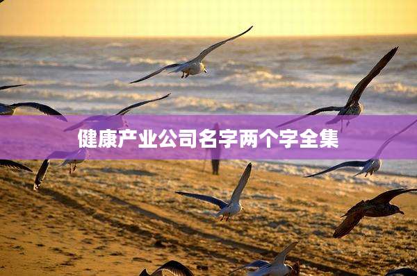 健康产业公司名字两个字全集