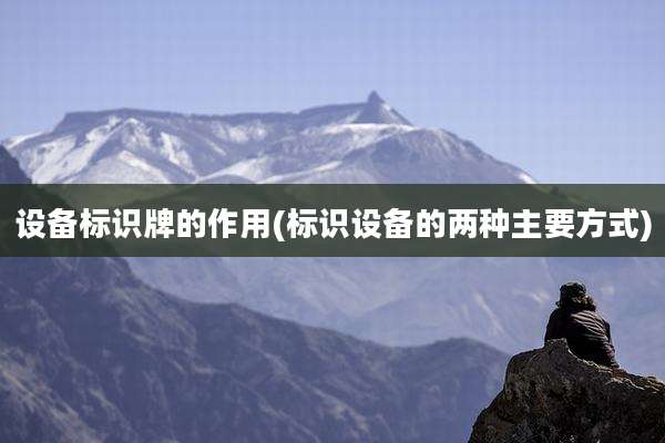 设备标识牌的作用(标识设备的两种主要方式)
