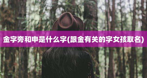 金字旁和申是什么字(跟金有关的字女孩取名)