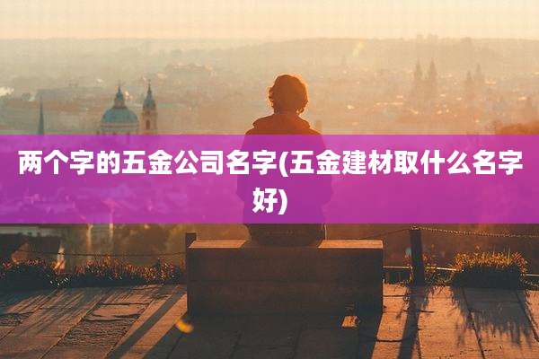 两个字的五金公司名字(五金建材取什么名字好)