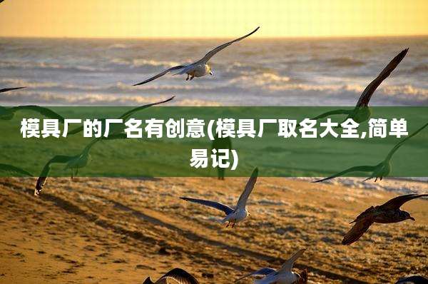 模具厂的厂名有创意(模具厂取名大全,简单易记)