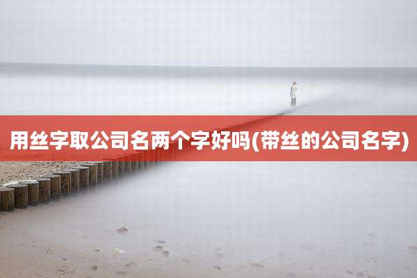 用丝字取公司名两个字好吗(带丝的公司名字)