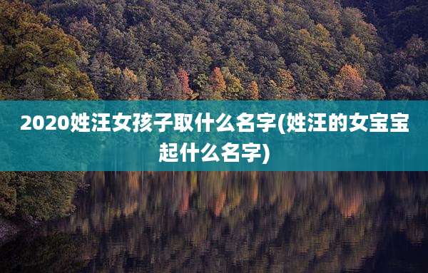 2020姓汪女孩子取什么名字(姓汪的女宝宝起什么名字)