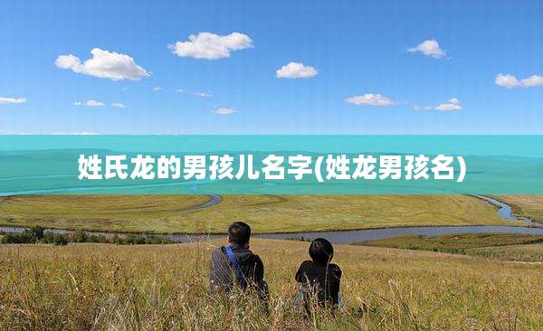 姓氏龙的男孩儿名字(姓龙男孩名)