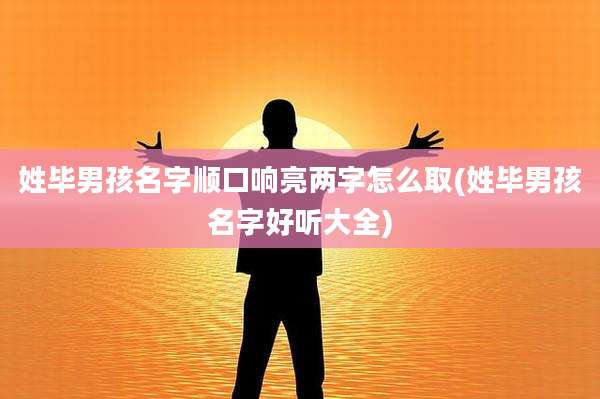 姓毕男孩名字顺口响亮两字怎么取(姓毕男孩名字好听大全)