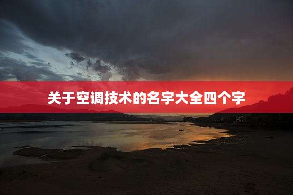 关于空调技术的名字大全四个字