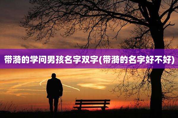 带漪的学问男孩名字双字(带漪的名字好不好)