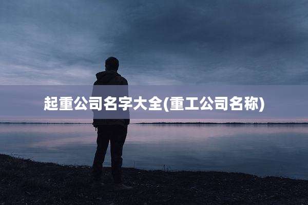 起重公司名字大全(重工公司名称)