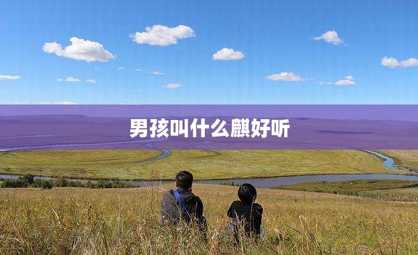 男孩叫什么麒好听