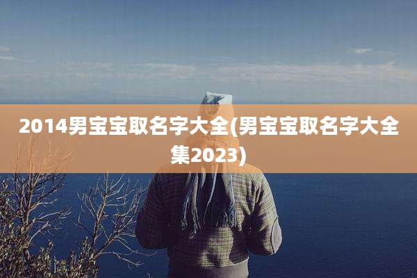 2014男宝宝取名字大全(男宝宝取名字大全集2023)