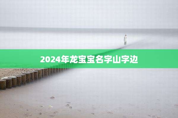 2024年龙宝宝名字山字边