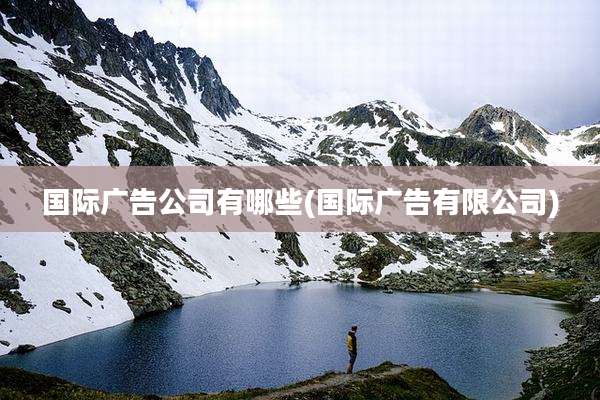 国际广告公司有哪些(国际广告有限公司)