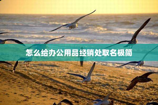 怎么给办公用品经销处取名极简