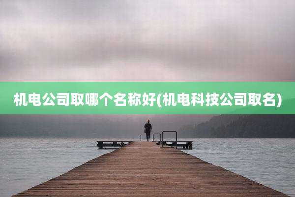 机电公司取哪个名称好(机电科技公司取名)