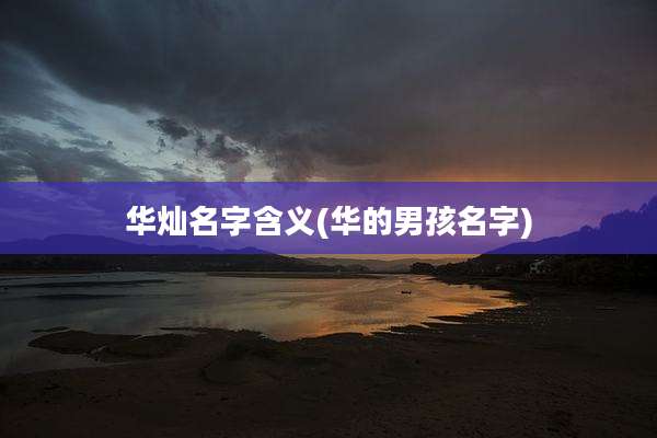 华灿名字含义(华的男孩名字)