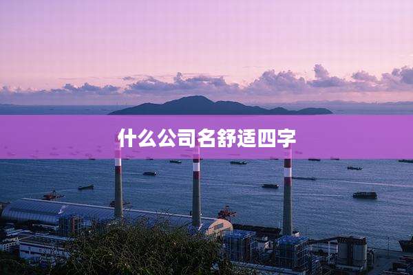 什么公司名舒适四字