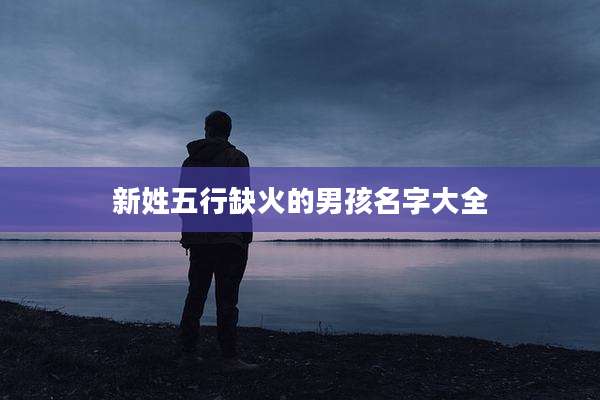 新姓五行缺火的男孩名字大全